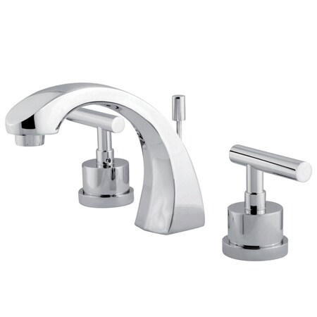 Kingston Brass KS4981CML 8" Widespread Bathroom Faucet, Polished Chrome KS4981CML